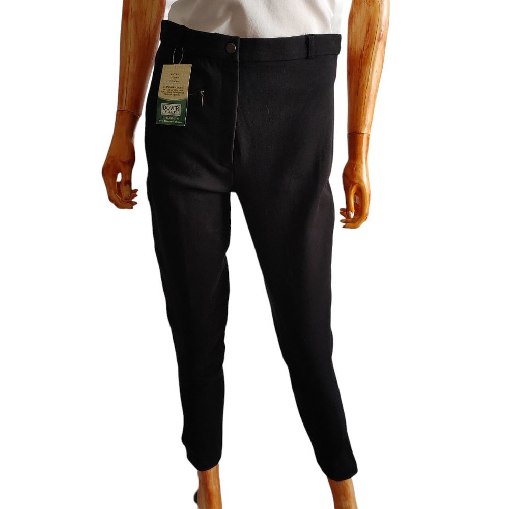 DOVER SADDLERY black stretch riding sport equestrian breeches nwt